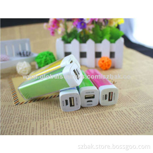 Power Banks with 2,200mAh Capacity, Sized 92*25*25mm, Lithium-ion Battery Cell, Good Quality